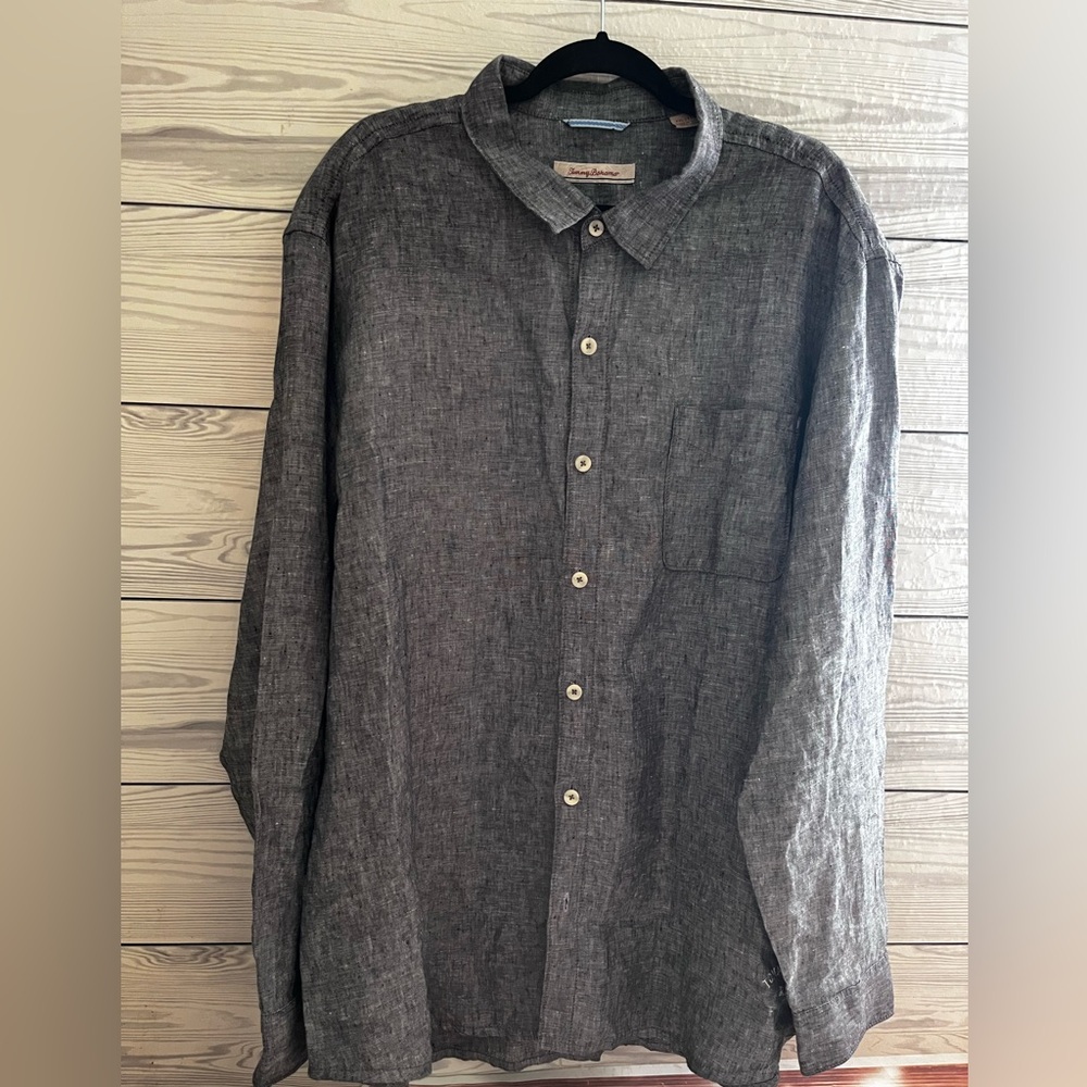 Tommy Bahama Linen Relaxed  Button-Down Shirt Long Sleeve Shirt XXL